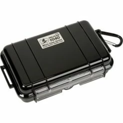 Pelican 1040 Watertight Micro Case With Liner 7-1/2" x 5-1/16" x 2-1/8", Black