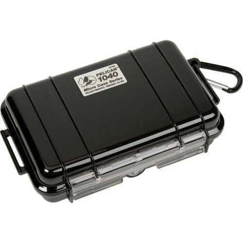 Pelican 1040 Watertight Micro Case With Liner 7-1/2" x 5-1/16" x 2-1/8", Black 1 Pelican 1040 Watertight Micro Case With Liner 7-1/2" x 5-1/16" x 2-1/8", Black