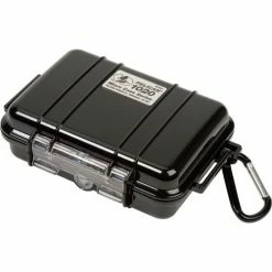 Pelican 1060 Watertight Micro Case With Liner 9-3/8" x 5-9/16" x 2-5/8", Black -Containers & Organizers Sales Store B2102334 03