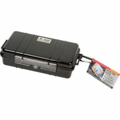 Pelican 1060 Watertight Micro Case With Liner 9-3/8" x 5-9/16" x 2-5/8", Black -Containers & Organizers Sales Store B2102334 06
