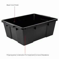 Quantum Storage Systems Quantum Heavy-Duty Latch Container - LC191507-BK - 21"L x 15-7/8"W x 7-3/4"H Black - Pkg Qty 6 20 Quantum Storage Systems Quantum Heavy-Duty Latch Container - LC191507-BK - 21"L x 15-7/8"W x 7-3/4"H Black - Pkg Qty 6 -Containers & Organizers Sales Store B2264784IN 1wco