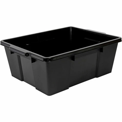 Quantum Storage Systems Quantum Heavy-Duty Latch Container - LC191507-BK - 21"L x 15-7/8"W x 7-3/4"H Black - Pkg Qty 6 2 Quantum Storage Systems Quantum Heavy-Duty Latch Container - LC191507-BK - 21"L x 15-7/8"W x 7-3/4"H Black - Pkg Qty 6 - Image 2
