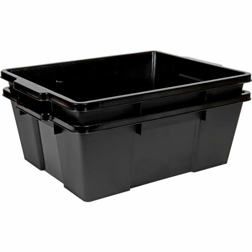 Quantum Storage Systems Quantum Heavy-Duty Latch Container - LC191507-BK - 21"L x 15-7/8"W x 7-3/4"H Black - Pkg Qty 6 3 Quantum Storage Systems Quantum Heavy-Duty Latch Container - LC191507-BK - 21"L x 15-7/8"W x 7-3/4"H Black - Pkg Qty 6 - Image 3