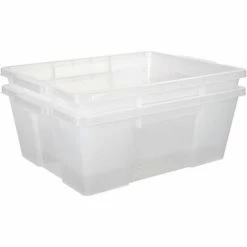 Quantum Storage Systems Quantum Heavy-Duty Latch Container LC191507-CL - 21"L x 15-7/8"W x 7-3/4"H Clear - Pkg Qty 6 -Containers & Organizers Sales Store B2264786 02