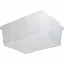 Quantum Storage Systems Quantum Heavy-Duty Latch Container LC191507-CL - 21"L x 15-7/8"W x 7-3/4"H Clear - Pkg Qty 6 -Containers & Organizers Sales Store B2264786 03