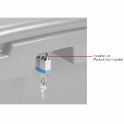 Global Industrial Lockable Outdoor Storage Container, 42"Lx29"Wx30"H, 11 Cu. Ft., Gray 16 Global Industrial Lockable Outdoor Storage Container, 42"Lx29"Wx30"H, 11 Cu. Ft., Gray -Containers & Organizers Sales Store B2277461IN 2wco