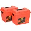 Plano Molding 181250 Emergency Supply Box with Tray 17"L x 10-3/8"W x 13"H, Orange - Pkg Qty 2