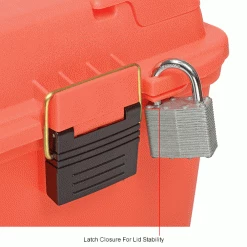 Plano Molding 181250 Emergency Supply Box with Tray 17"L x 10-3/8"W x 13"H, Orange - Pkg Qty 2 -Containers & Organizers Sales Store B2277512IN 4wco