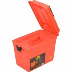 Plano Molding 181250 Emergency Supply Box with Tray 17"L x 10-3/8"W x 13"H, Orange - Pkg Qty 2 -Containers & Organizers Sales Store B2277512 02