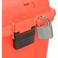 Plano Molding 181250 Emergency Supply Box with Tray 17"L x 10-3/8"W x 13"H, Orange - Pkg Qty 2 -Containers & Organizers Sales Store B2277512 06