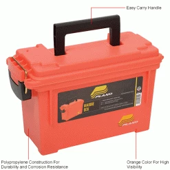 Plano Molding 131252 Marine Emergency Box 11-5/8"L x 5-1/8"W x 7-1/8"H, Orange - Pkg Qty 6 24 Plano Molding 131252 Marine Emergency Box 11-5/8"L x 5-1/8"W x 7-1/8"H, Orange - Pkg Qty 6 -Containers & Organizers Sales Store B2277514IN 1wco