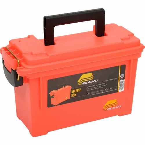 Plano Molding 131252 Marine Emergency Box 11-5/8"L x 5-1/8"W x 7-1/8"H, Orange - Pkg Qty 6 2 Plano Molding 131252 Marine Emergency Box 11-5/8"L x 5-1/8"W x 7-1/8"H, Orange - Pkg Qty 6 - Image 2