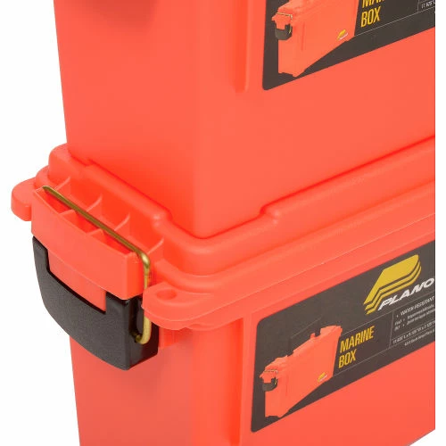 Plano Molding 131252 Marine Emergency Box 11-5/8"L x 5-1/8"W x 7-1/8"H, Orange - Pkg Qty 6 7 Plano Molding 131252 Marine Emergency Box 11-5/8"L x 5-1/8"W x 7-1/8"H, Orange - Pkg Qty 6 - Image 7