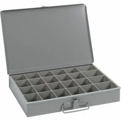 Durham Mfg. Durham Steel Scoop Compartment Box 202-95 - 24 Compartment, 13-3/8x9-1/4x2 - Pkg Qty 6