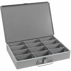 Durham Mfg. Durham Steel Scoop Compartment Box 211-95 - 12 Compartment, 13-3/8x9-1/4x2 - Pkg Qty 6