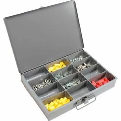 Durham Mfg. Durham Steel Scoop Compartment Box 211-95 - 12 Compartment, 13-3/8x9-1/4x2 - Pkg Qty 6 -Containers & Organizers Sales Store B481928 02