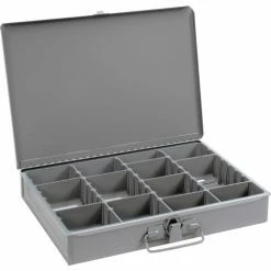 Durham Mfg. Durham Steel Scoop Compartment Box 215-95 - Adjustable Compartment, 13-3/8 x 9-1/4 x 2 - Pkg Qty 6