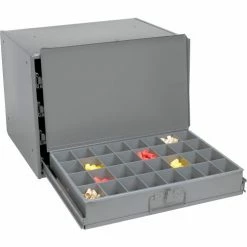 Durham Mfg. Durham Slide Rack 303-95 - For Large Compartment Storage Boxes - Fits Four Boxes -Containers & Organizers Sales Store B485447 06