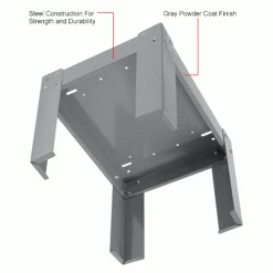 Durham Mfg. Durham Base 304-95 - For Large Slide Racks, 16-1/4"D -Containers & Organizers Sales Store B485455IN 1wco