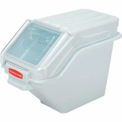 Rubbermaid® FG9G5700WHT, ProSave™ Storage Ingredient Bin, Polypropylene, 6.25 Gal., White