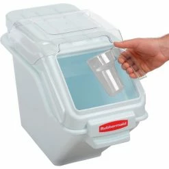 Rubbermaid® FG9G5700WHT, ProSave™ Storage Ingredient Bin, Polypropylene, 6.25 Gal., White -Containers & Organizers Sales Store B56184 02