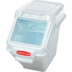 Rubbermaid® FG9G5700WHT, ProSave™ Storage Ingredient Bin, Polypropylene, 6.25 Gal., White -Containers & Organizers Sales Store B56184 03