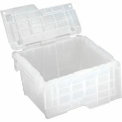 ORBIS Flipak® Attached Lid Container FP03 - 11-13/16 x 9-13/16 x 7-11/16, Clear -Containers & Organizers Sales Store B649547 02