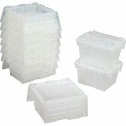 ORBIS Flipak® Attached Lid Container FP03 - 11-13/16 x 9-13/16 x 7-11/16, Clear -Containers & Organizers Sales Store B649547 04