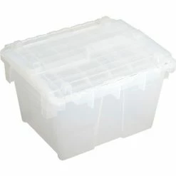 ORBIS Flipak® Attached Lid Container FP03 - 11-13/16 x 9-13/16 x 7-11/16, Clear -Containers & Organizers Sales Store B649547 06