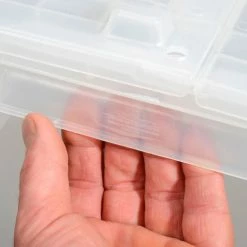 ORBIS Flipak® Attached Lid Container FP03 - 11-13/16 x 9-13/16 x 7-11/16, Clear -Containers & Organizers Sales Store B649547 09