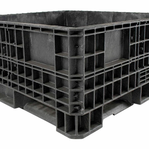 ORBIS Heavy-Duty BulkPak Container HDRS4548-19 - 48"L x 45"W x 19-5/16"H - Fixed Wall Black 3 ORBIS Heavy-Duty BulkPak Container HDRS4548-19 - 48"L x 45"W x 19-5/16"H - Fixed Wall Black - Image 3