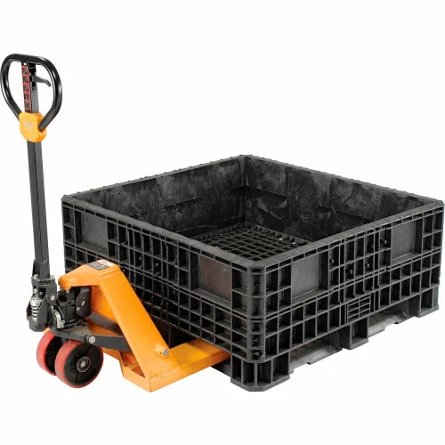 ORBIS Heavy-Duty BulkPak Container HDRS4548-19 - 48"L x 45"W x 19-5/16"H - Fixed Wall Black 5 ORBIS Heavy-Duty BulkPak Container HDRS4548-19 - 48"L x 45"W x 19-5/16"H - Fixed Wall Black - Image 5