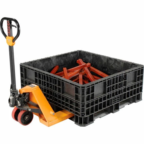 ORBIS Heavy-Duty BulkPak Container HDRS4548-19 - 48"L x 45"W x 19-5/16"H - Fixed Wall Black 7 ORBIS Heavy-Duty BulkPak Container HDRS4548-19 - 48"L x 45"W x 19-5/16"H - Fixed Wall Black - Image 7