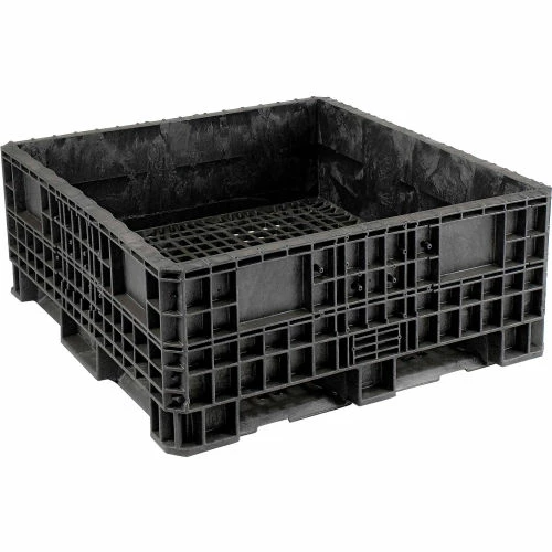 ORBIS Heavy-Duty BulkPak Container HDRS4548-19 - 48"L x 45"W x 19-5/16"H - Fixed Wall Black 9 ORBIS Heavy-Duty BulkPak Container HDRS4548-19 - 48"L x 45"W x 19-5/16"H - Fixed Wall Black - Image 9