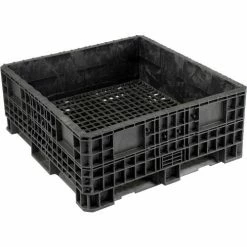 ORBIS Heavy-Duty BulkPak Container HDRS4548-19 - 48"L x 45"W x 19-5/16"H - Fixed Wall Black 20 ORBIS Heavy-Duty BulkPak Container HDRS4548-19 - 48"L x 45"W x 19-5/16"H - Fixed Wall Black -Containers & Organizers Sales Store B649640 09