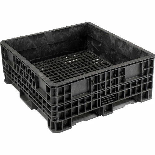 ORBIS Heavy-Duty BulkPak Container HDRS4548-19 - 48"L x 45"W x 19-5/16"H - Fixed Wall Black 10 ORBIS Heavy-Duty BulkPak Container HDRS4548-19 - 48"L x 45"W x 19-5/16"H - Fixed Wall Black - Image 10