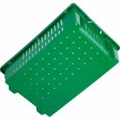 LEWISBins Stack-N-Nest Agricultural Container AF2013-6, 19-11/16"L x 13-1/8"W x 5-5/8"H, Green - Pkg Qty 10 11 LEWISBins Stack-N-Nest Agricultural Container AF2013-6, 19-11/16"L x 13-1/8"W x 5-5/8"H, Green - Pkg Qty 10 -Containers & Organizers Sales Store B649794 03
