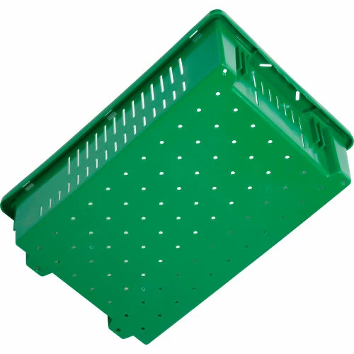 LEWISBins Stack-N-Nest Agricultural Container AF2013-6, 19-11/16"L x 13-1/8"W x 5-5/8"H, Green - Pkg Qty 10 4 LEWISBins Stack-N-Nest Agricultural Container AF2013-6, 19-11/16"L x 13-1/8"W x 5-5/8"H, Green - Pkg Qty 10 - Image 4