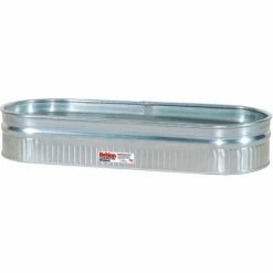 Steel Stock Tank 50130218 Shallow Round End Approximately 70 Gallon