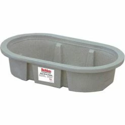 Poly Stock Tank 52110047GT 2'x1'x4' Shallow Round End 50 Gallon