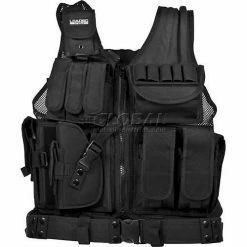 Barska Loaded Gear VX-200 Tactical Vest (Left Handed Use), 22"L x 38-50"W