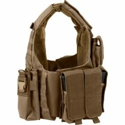 Barska BI12308 Loaded Gear VX-300 Tactical Plate Carrier Vest, Tan -Containers & Organizers Sales Store BI12308 3