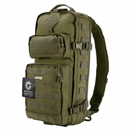 Barska Loaded Gear GX-300 Tactical Sling Backpack BI12326 21-1/2" x 13" x 2-1/2" OD Green 1 Barska Loaded Gear GX-300 Tactical Sling Backpack BI12326 21-1/2" x 13" x 2-1/2" OD Green