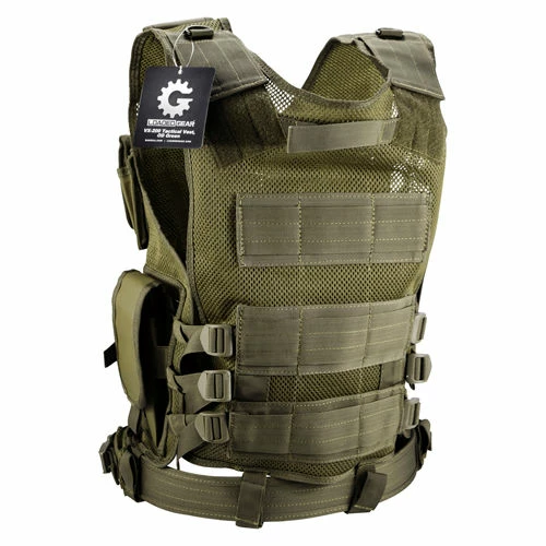 Barska Loaded Gear VX-200 Tactical Right Hand Vest BI12332 - OD Green 2 Barska Loaded Gear VX-200 Tactical Right Hand Vest BI12332 - OD Green - Image 2