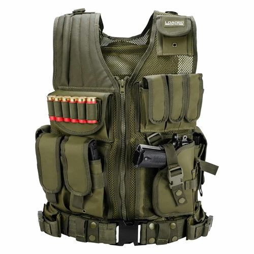 Barska Loaded Gear VX-200 Tactical Right Hand Vest BI12332 - OD Green 6 Barska Loaded Gear VX-200 Tactical Right Hand Vest BI12332 - OD Green - Image 6