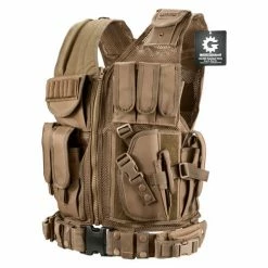 Barska Loaded Gear VX-200 Tactical Right Hand Vest BI12346 - Dark Earth