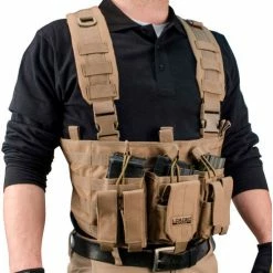Barska BI12792 Loaded Gear VX-400 Tactical Chest Rig, Tan -Containers & Organizers Sales Store BI12792 5