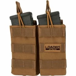 Barska BI13002 Loaded Gear CX-850 Double Mag Pouch, Tan
