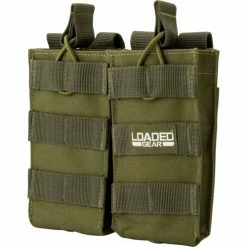 Barska BI13004 Loaded Gear CX-850 Double Mag Pouch, Green