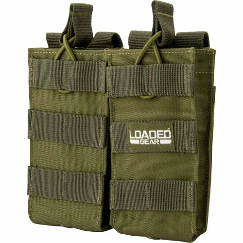 Barska BI13004 Loaded Gear CX-850 Double Mag Pouch, Green 1 Barska BI13004 Loaded Gear CX-850 Double Mag Pouch, Green